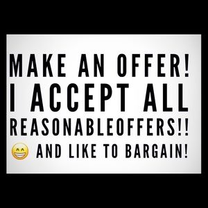 Make an offer on anything in my closet!